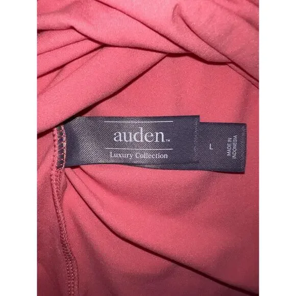 Auden Bodysuit Womens Large Pink Short Sleeve Snap Gusset Luxury Collection - Picture 4 of 8